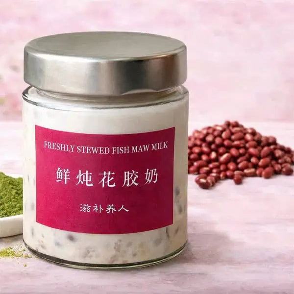 抹茶红豆花胶