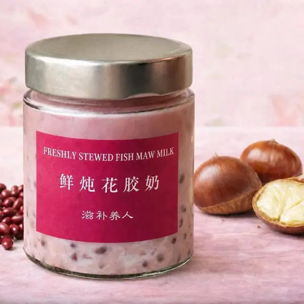 红豆板栗花胶